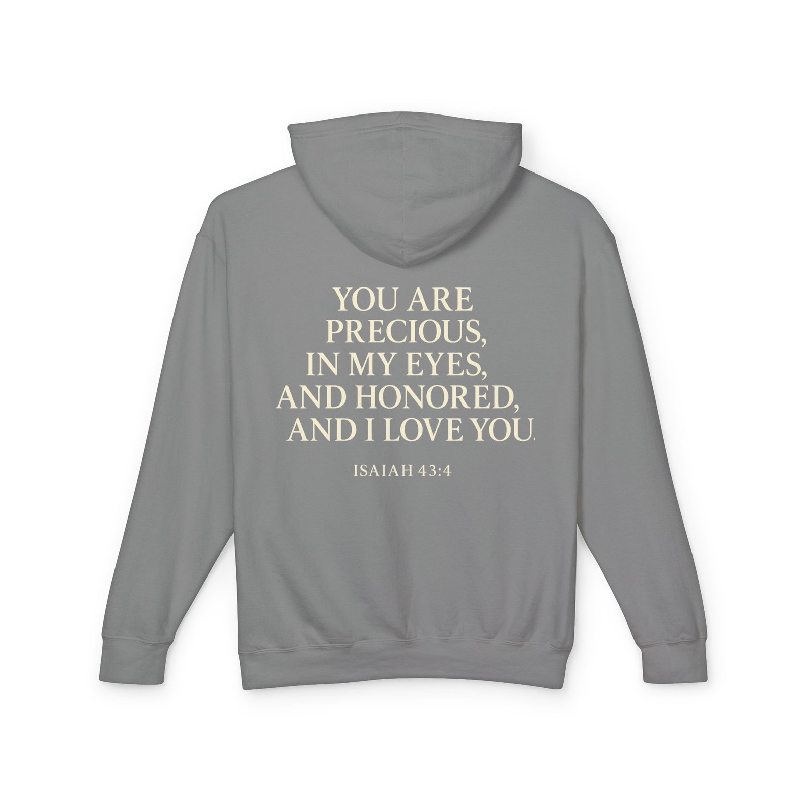 Isaiah 43:4 Lightweight Hooded Sweatshirt - Image 11