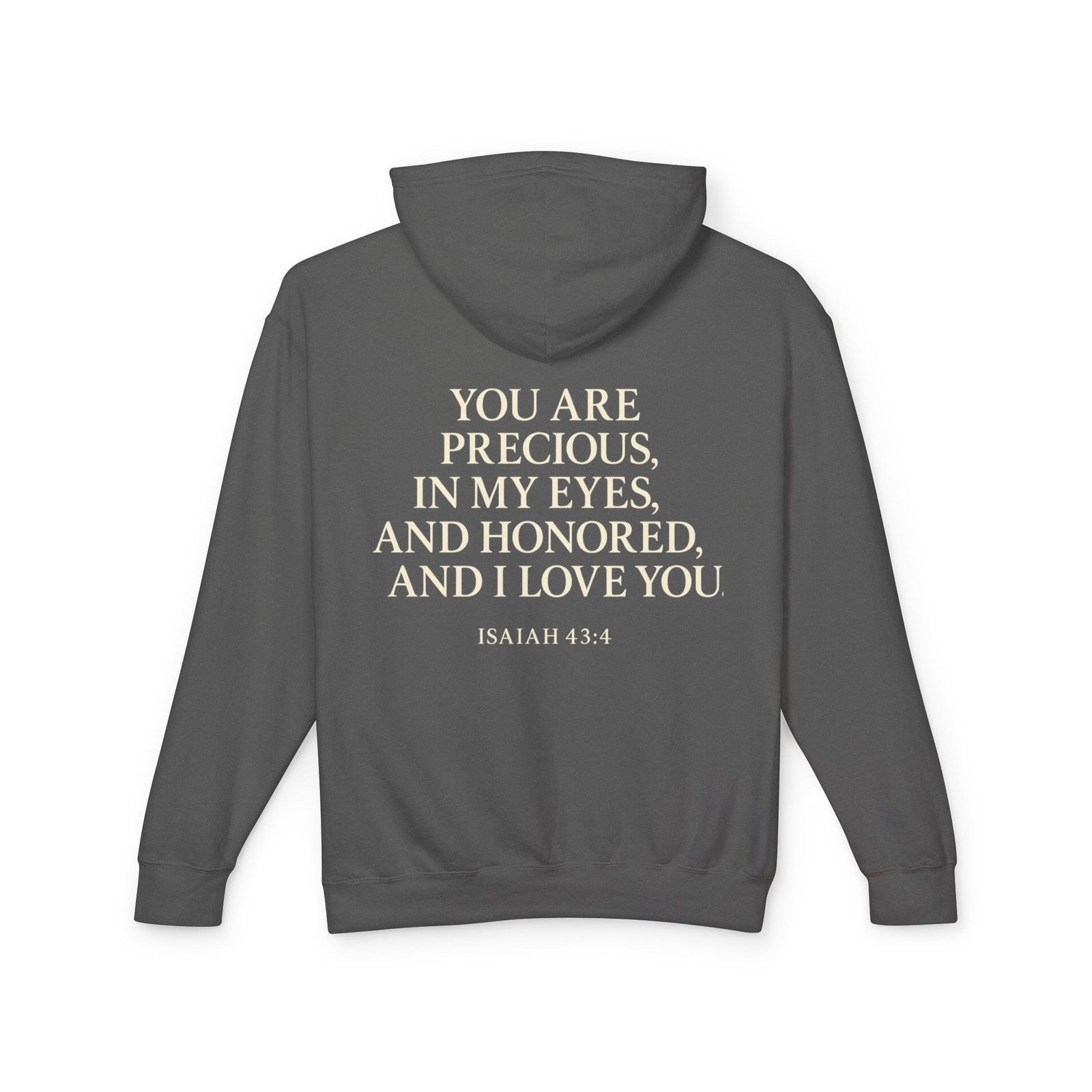 Isaiah 43:4 Lightweight Hooded Sweatshirt - Image 6