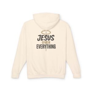 Jesus over everything Lightweight Hoodie