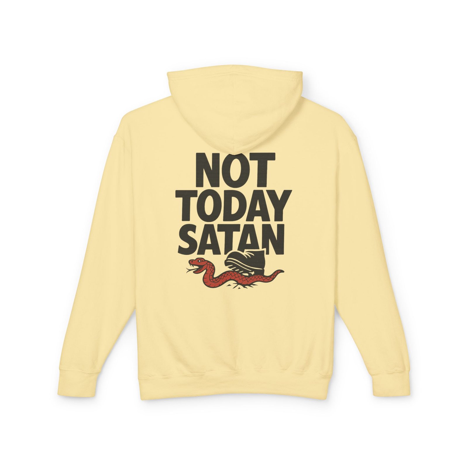 Not Today Satan Hoodie — Graphic Hooded Sweatshirt with Retro Snake Design - Image 22