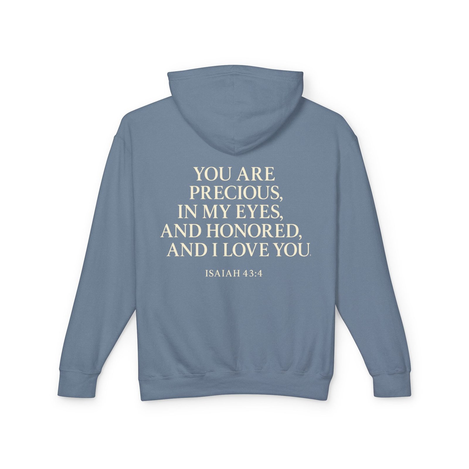 Isaiah 43:4 Lightweight Hooded Sweatshirt - Image 22