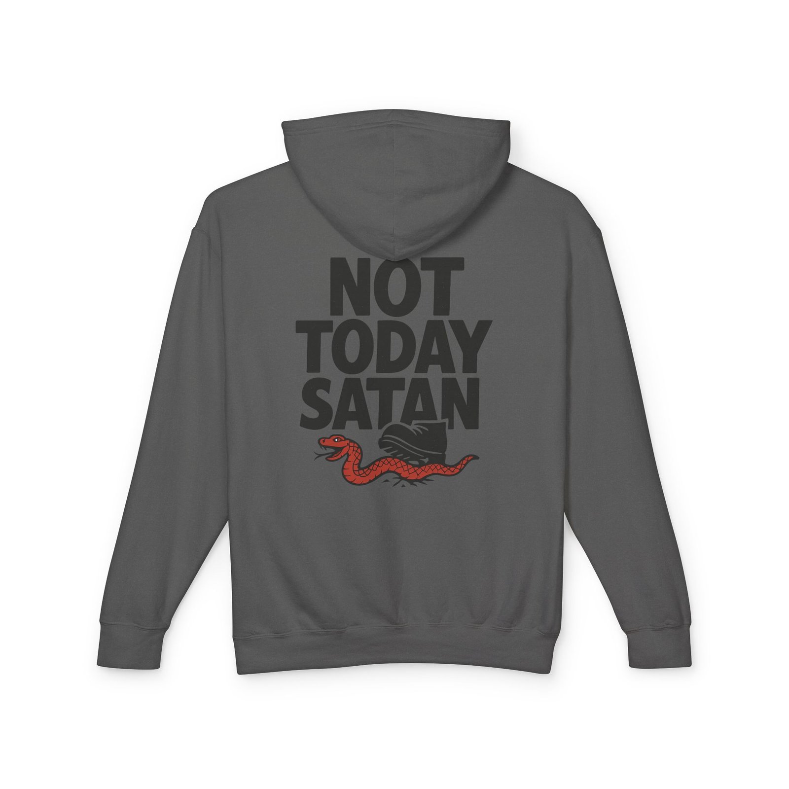 Not Today Satan Hoodie — Graphic Hooded Sweatshirt with Retro Snake Design - Image 18