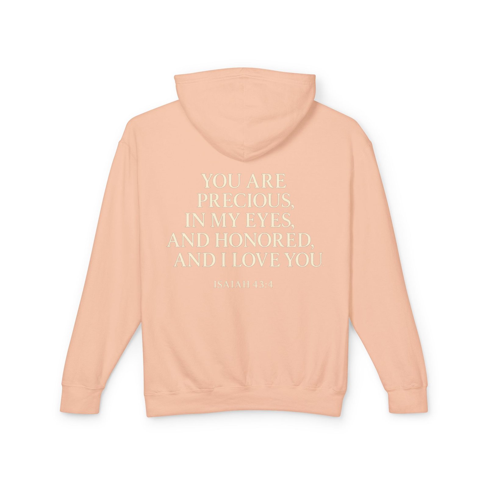 Isaiah 43:4 Lightweight Hooded Sweatshirt - Image 18