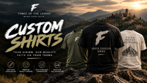 Faith-Based Christian Apparel | Forge of the Levant Custom Christian shirts by Forge of the Levant